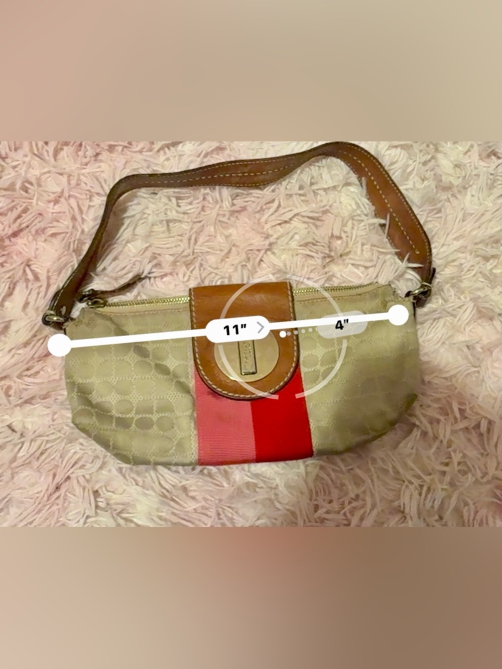 Kate Spade | Collector | Mini Shoulder Bag – Pink/Red Stripe – Bid Responsibly. - Picture 7 of 11